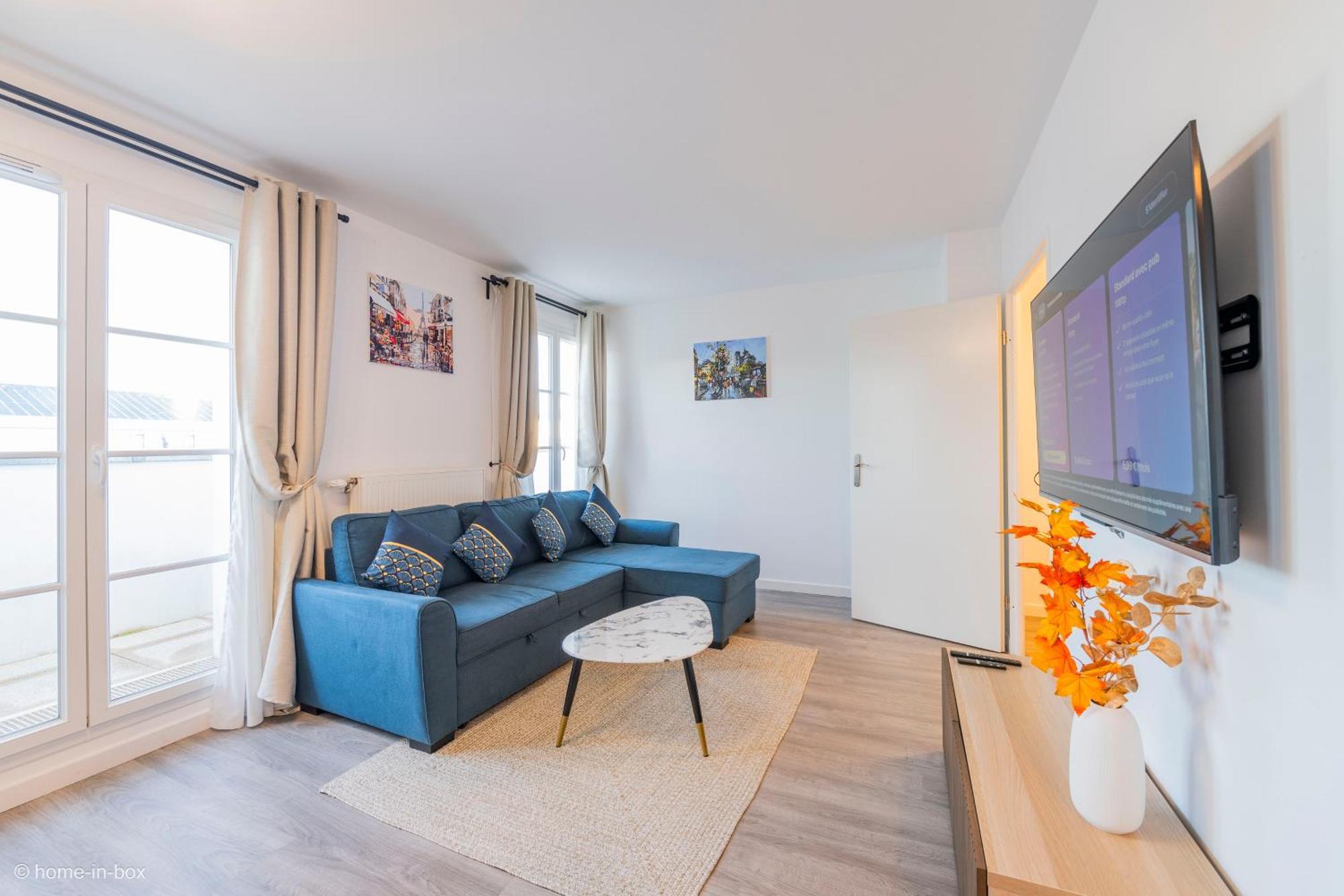 Le Cartier Appt F3, 7Mn Disneyland, Parking,Terrace Serris Ngoại thất bức ảnh