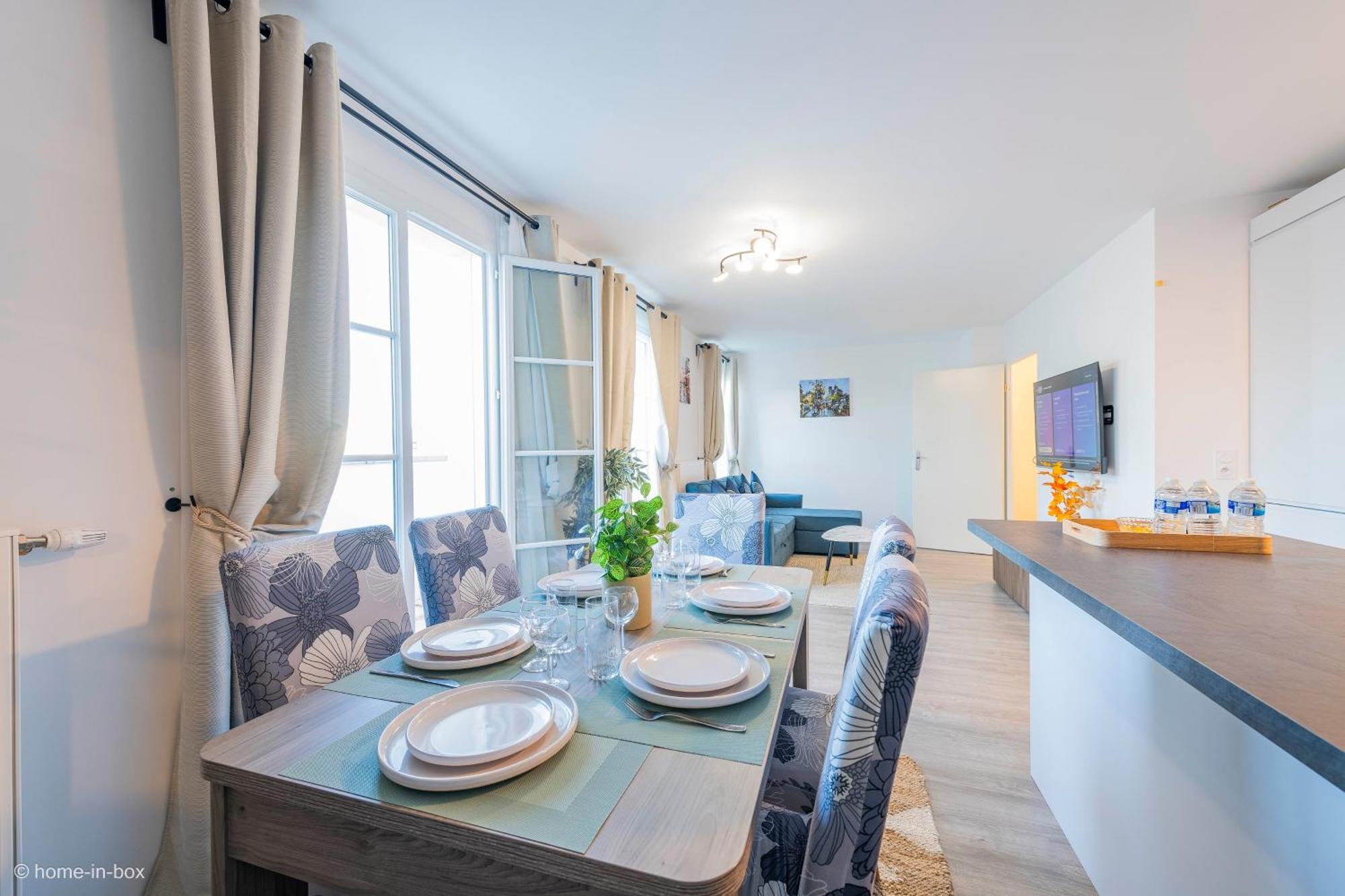 Le Cartier Appt F3, 7Mn Disneyland, Parking,Terrace Serris Ngoại thất bức ảnh
